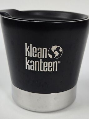 Klean Kanteen Insulated Stainless Steel Black Tumbler w/Lid - 8oz